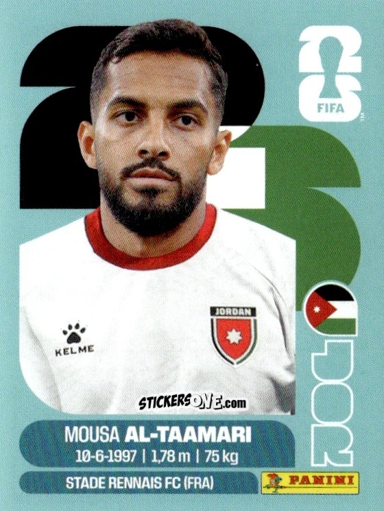 Cromo Musa Al-Taamari - Fifa World Cup 2026. Standard Edition n. JOR15 - Panini