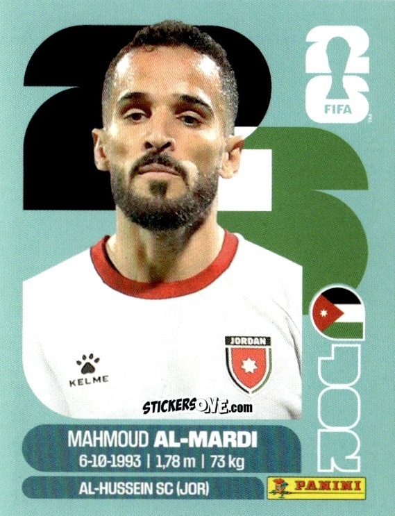 Cromo Mahmoud Al-Mardi - Fifa World Cup 2026. Standard Edition n. JOR17 - Panini