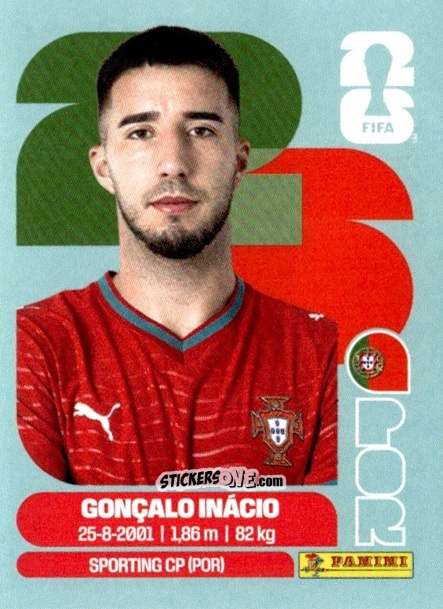 Cromo Gonçalo Inácio - Fifa World Cup 2026. Standard Edition n. POR8 - Panini