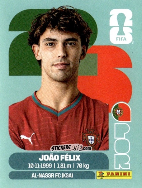 Cromo João Felix - Fifa World Cup 2026. Standard Edition n. POR17 - Panini