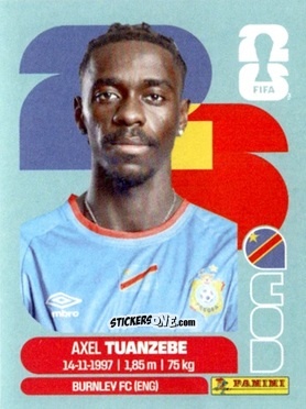 Cromo Axel Tuanzebe - Fifa World Cup 2026. Standard Edition n. COD4 - Panini