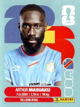 Cromo Arthur Masuaku - Fifa World Cup 2026. Standard Edition n. COD5 - Panini