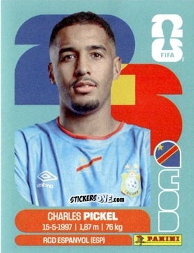 Cromo Charles Pickel - Fifa World Cup 2026. Standard Edition n. COD8 - Panini