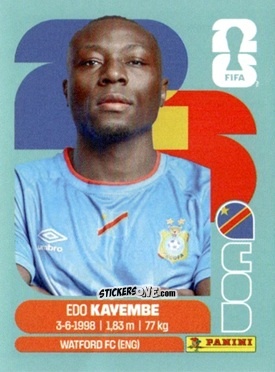 Figurina Edo Kayembe - Fifa World Cup 2026. Standard Edition n. COD10 - Panini