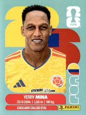 Cromo Yerry Mina - Fifa World Cup 2026. Standard Edition n. COL5 - Panini
