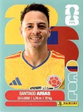 Figurina Santiago Arias - Fifa World Cup 2026. Standard Edition n. COL9 - Panini