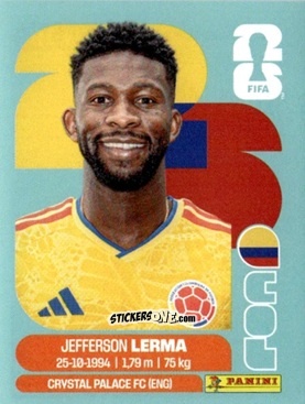 Figurina Jefferson Lerma - Fifa World Cup 2026. Standard Edition n. COL10 - Panini