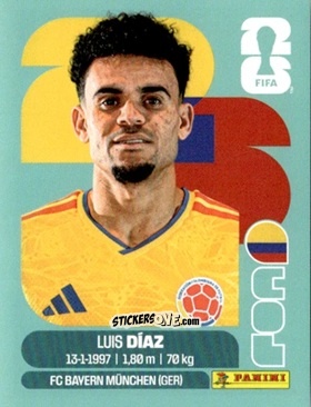 Cromo Luis Diaz - Fifa World Cup 2026. Standard Edition n. COL20 - Panini
