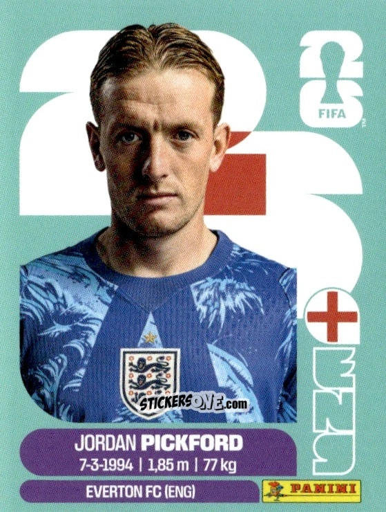 Cromo Jordan Pickford - Fifa World Cup 2026. Standard Edition n. ENG2 - Panini