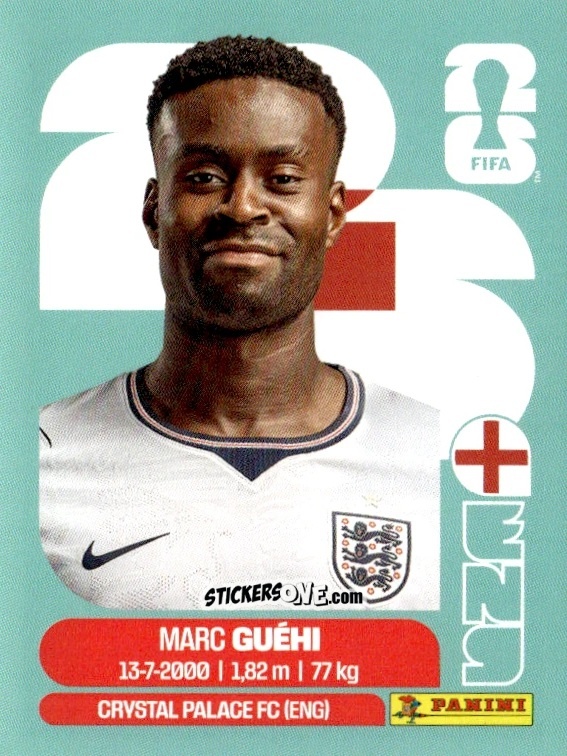Figurina Marc Guéhi - Fifa World Cup 2026. Standard Edition n. ENG4 - Panini