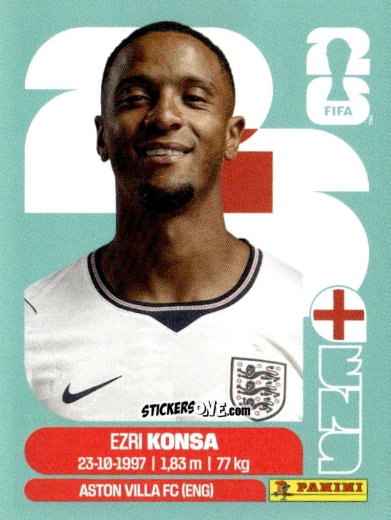 Sticker Ezri Konsa - Fifa World Cup 2026. Standard Edition n. ENG5 - Panini
