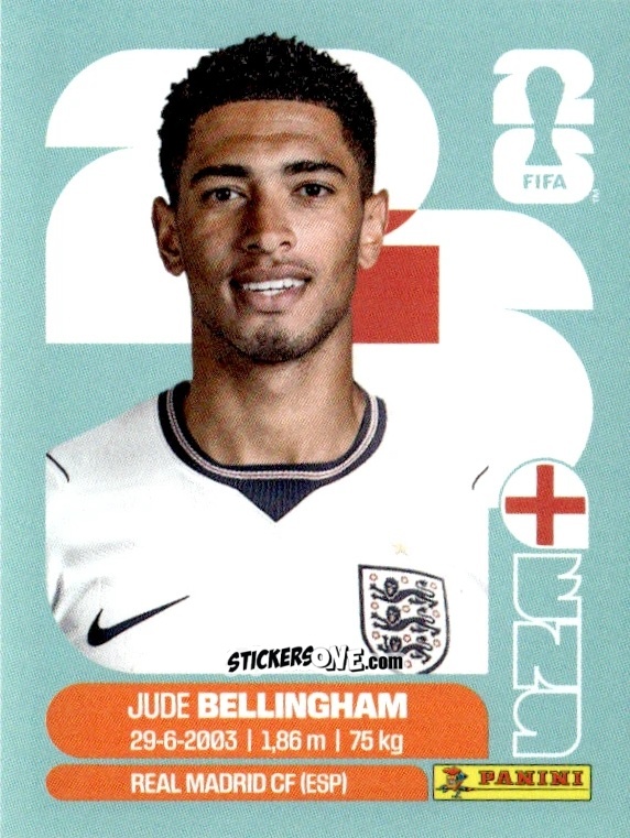 Figurina Jude Bellingham - Fifa World Cup 2026. Standard Edition n. ENG11 - Panini