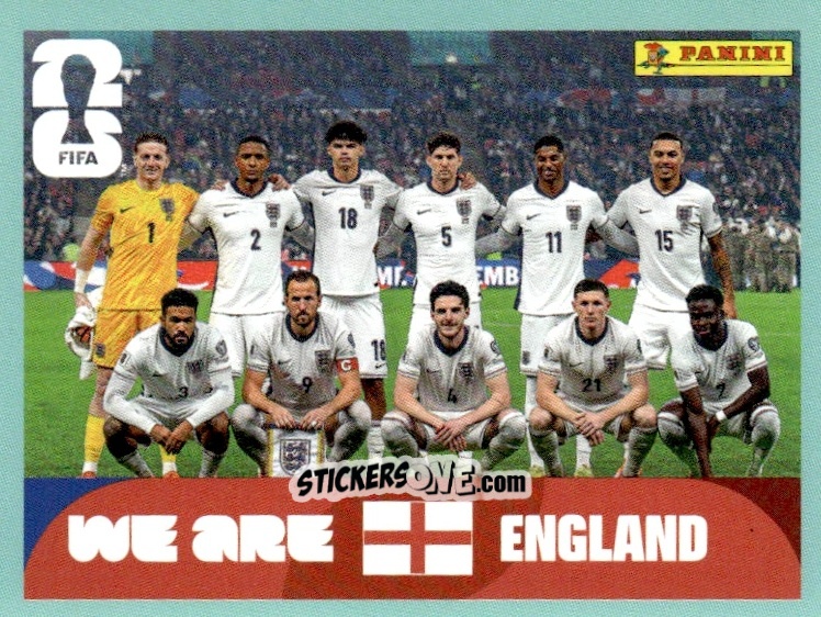 Sticker Team Photo - Fifa World Cup 2026. Standard Edition n. ENG13 - Panini