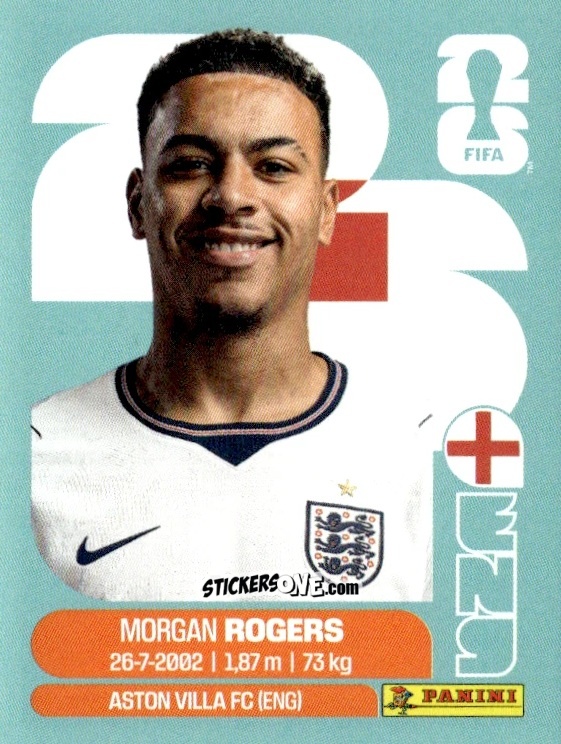 Figurina Morgan Rogers - Fifa World Cup 2026. Standard Edition n. ENG14 - Panini