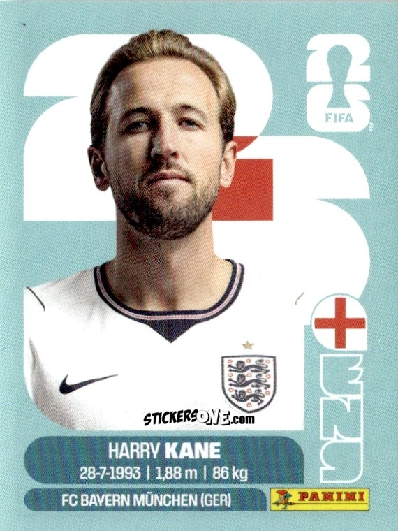 Sticker Harry Kane - Fifa World Cup 2026. Standard Edition n. ENG18 - Panini
