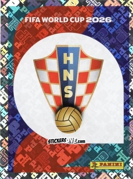 Figurina Emblem - Fifa World Cup 2026. Standard Edition n. CRO1 - Panini