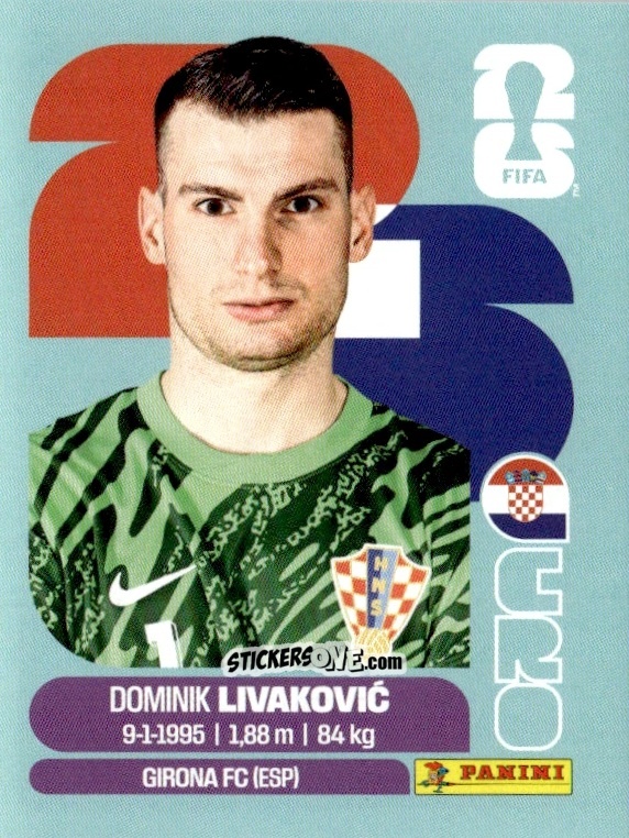 Cromo Dominik Livaković - Fifa World Cup 2026. Standard Edition n. CRO2 - Panini