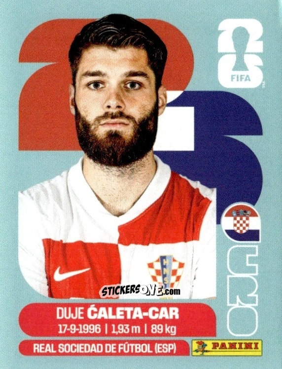 Cromo Duje Caleta-Car - Fifa World Cup 2026. Standard Edition n. CRO3 - Panini