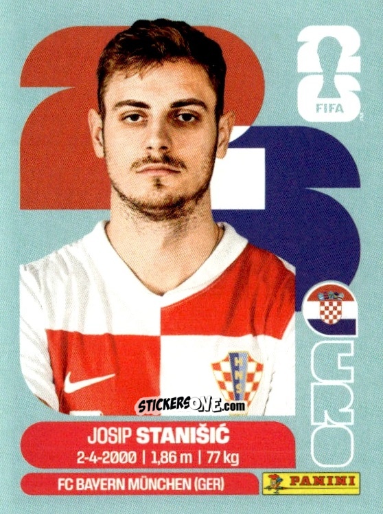 Cromo Josip Stanišić - Fifa World Cup 2026. Standard Edition n. CRO5 - Panini
