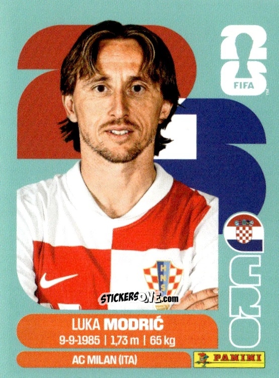 Figurina Luka Modrić - Fifa World Cup 2026. Standard Edition n. CRO9 - Panini