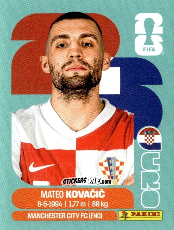 Sticker Mateo Kovacic - Fifa World Cup 2026. Standard Edition n. CRO10 - Panini