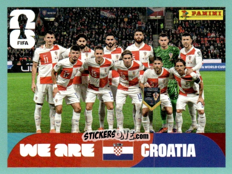 Sticker Team Photo - Fifa World Cup 2026. Standard Edition n. CRO13 - Panini