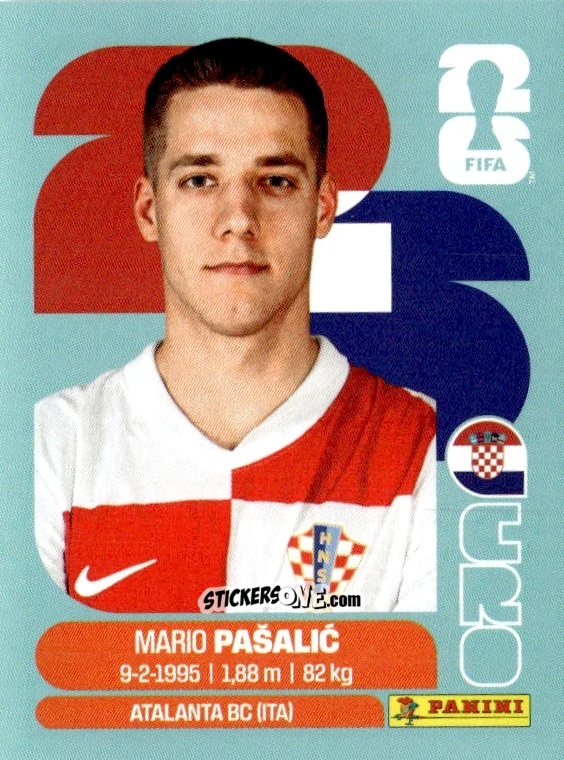 Figurina Mario Pasalic - Fifa World Cup 2026. Standard Edition n. CRO14 - Panini