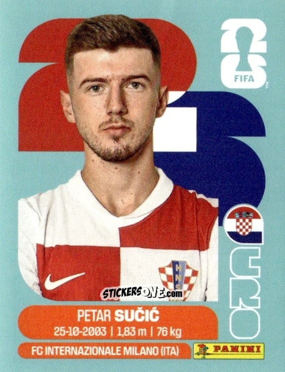 Sticker Petar Sucic - Fifa World Cup 2026. Standard Edition n. CRO15 - Panini