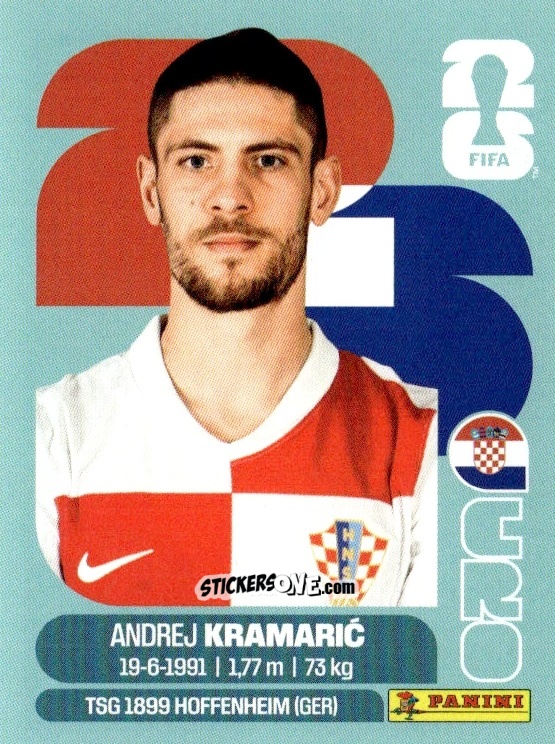 Cromo Andrej Kramarić - Fifa World Cup 2026. Standard Edition n. CRO19 - Panini