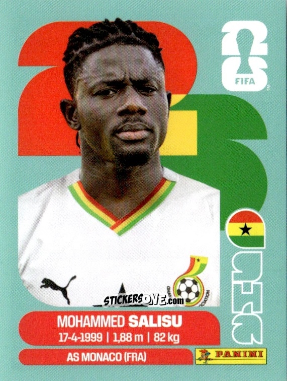 Sticker Mohammed Salisu - Fifa World Cup 2026. Standard Edition n. GHA4 - Panini