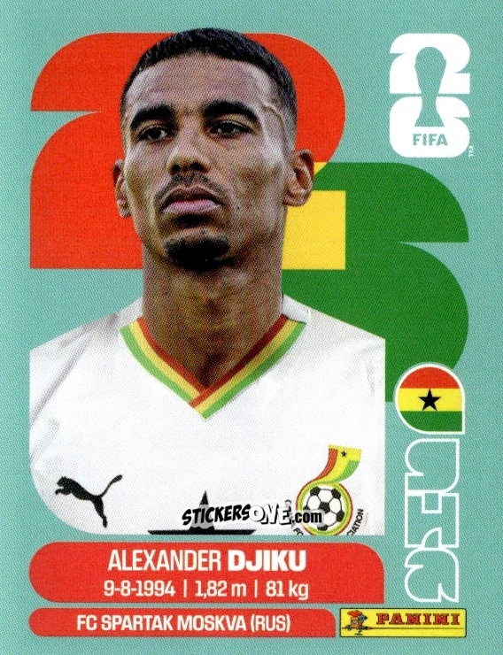 Figurina Alexander Djiku - Fifa World Cup 2026. Standard Edition n. GHA6 - Panini