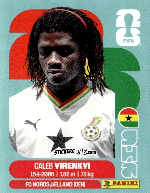 Sticker Caleb Yirenkyi - Fifa World Cup 2026. Standard Edition n. GHA8 - Panini