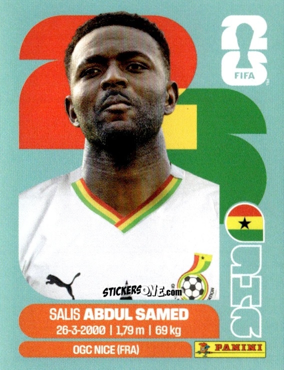 Sticker Salis Abdul Samed - Fifa World Cup 2026. Standard Edition n. GHA11 - Panini