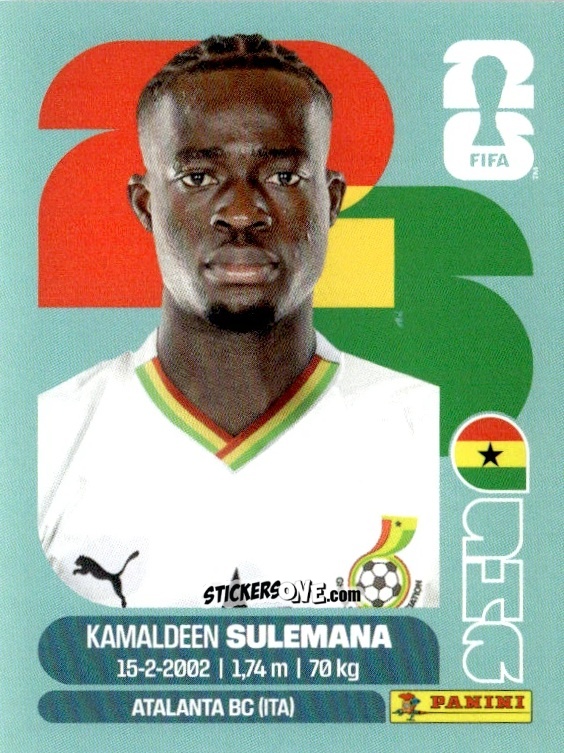Sticker Kamaldeen Sulemana - Fifa World Cup 2026. Standard Edition n. GHA12 - Panini