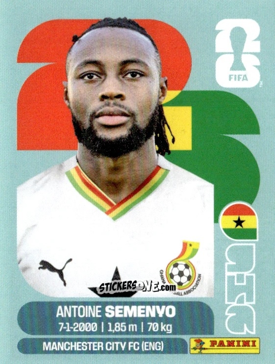 Cromo Antoine Semenyo - Fifa World Cup 2026. Standard Edition n. GHA20 - Panini