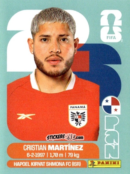 Cromo Cristian Martinez - Fifa World Cup 2026. Standard Edition n. PAN10 - Panini