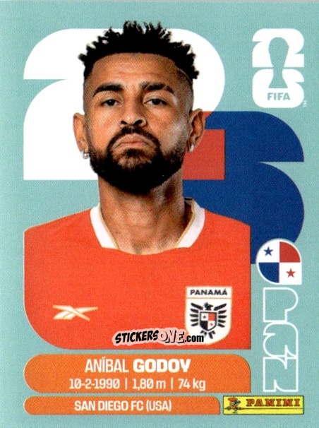 Figurina Aníbal Godoy - Fifa World Cup 2026. Standard Edition n. PAN11 - Panini