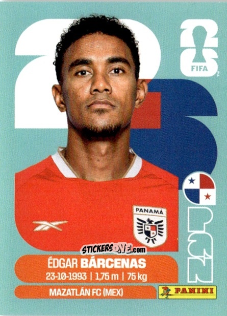 Sticker Édgar Bárcenas - Fifa World Cup 2026. Standard Edition n. PAN14 - Panini