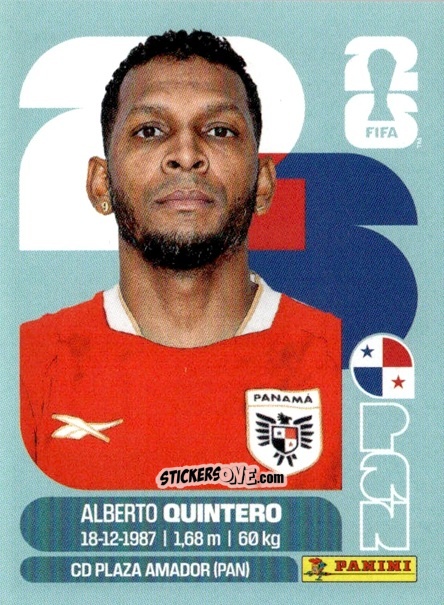 Sticker Alberto Quintero - Fifa World Cup 2026. Standard Edition n. PAN20 - Panini