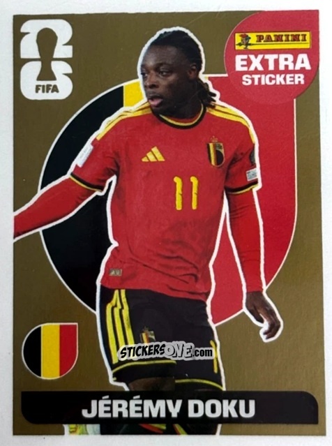 Cromo Jérémy Doku - Fifa World Cup 2026. Standard Edition n. JD - Panini