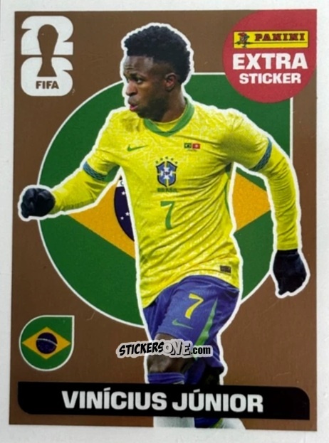 Cromo Vinícíús Júnior - Fifa World Cup 2026. Standard Edition n. VJ - Panini