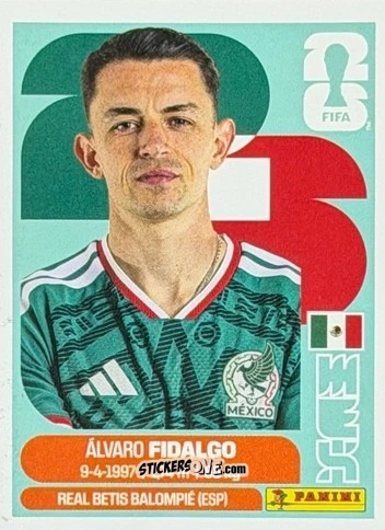 Cromo Alvaro Fidalgo - Fifa World Cup 2026. Standard Edition n. MEX9U - Panini
