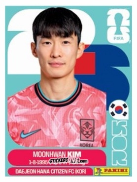 Cromo Moonhwan Kim - Fifa World Cup 2026. Standard Edition n. KOR5U - Panini