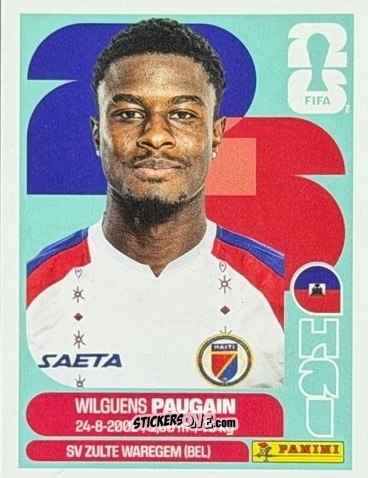 Figurina Wilguens Paugain - Fifa World Cup 2026. Standard Edition n. HAI8U - Panini