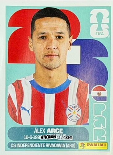 Cromo Álex Arce - Fifa World Cup 2026. Standard Edition n. PAR19U - Panini