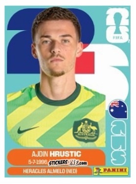 Cromo Ajdin Hrustic - Fifa World Cup 2026. Standard Edition n. AUS12U - Panini
