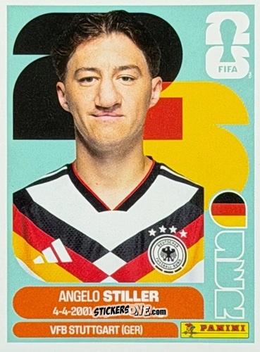 Cromo Angelo Stiller - Fifa World Cup 2026. Standard Edition n. GER9U - Panini
