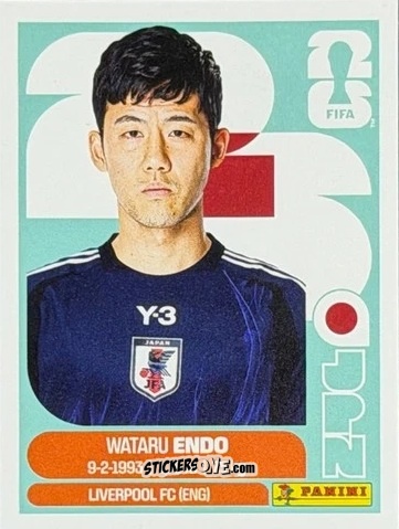 Cromo Wataru Endo - Fifa World Cup 2026. Standard Edition n. JPN9U - Panini