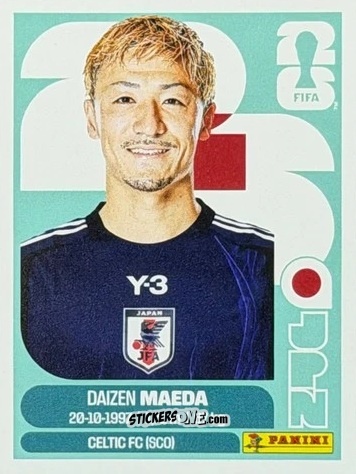 Sticker Daizen Maeda - Fifa World Cup 2026. Standard Edition n. JPN16U - Panini