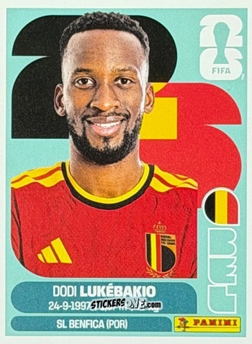 Figurina Dodi Lukébakio - Fifa World Cup 2026. Standard Edition n. BEL19U - Panini